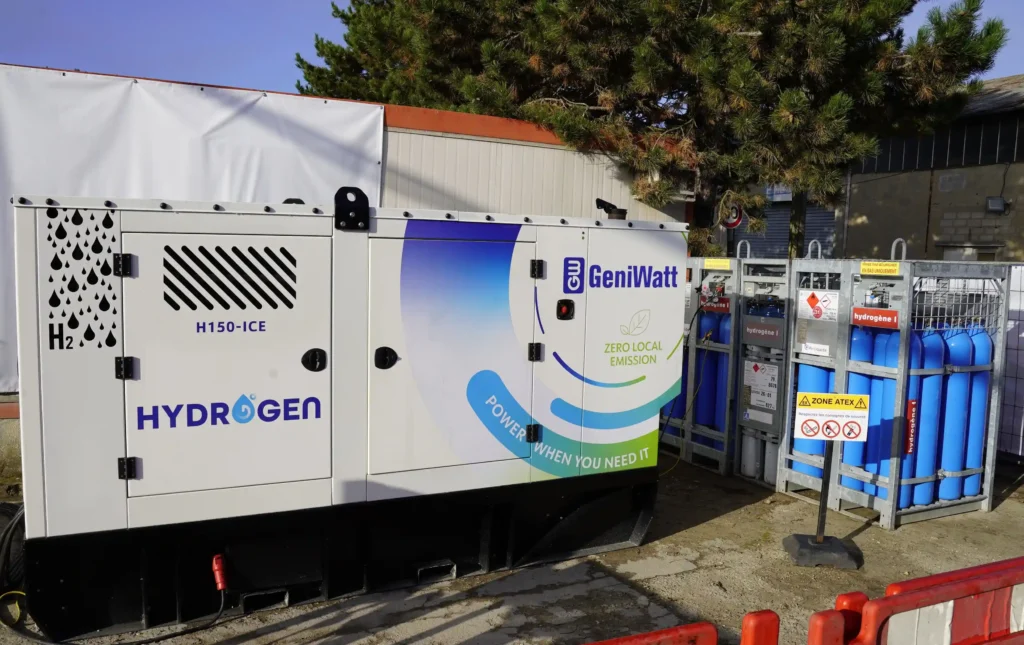 Photo Hydrogen genset H150 ICE Geniwatt